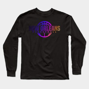 New Orleans Basketball Long Sleeve T-Shirt